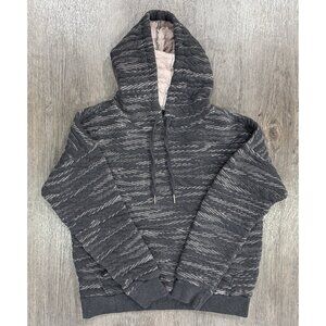 Prana Women's Carin Hoodie Black Pink Size Medium Organic Cotton